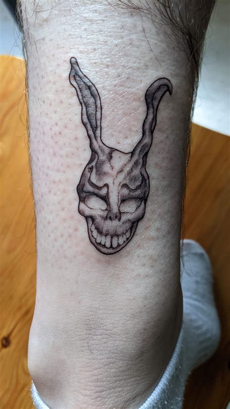 donnie darko rabbit tattoo|minimalist donnie darko tattoo.